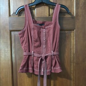 White House Black Market Soft Brick Red Tank Top